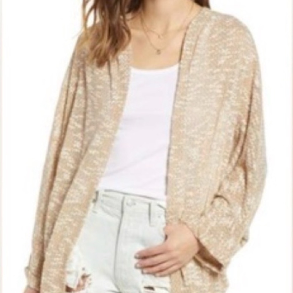 Free People Cream Cardigan Sweater